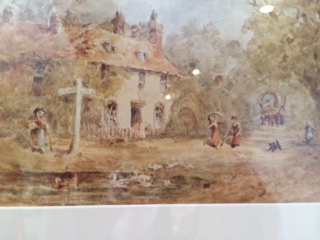 Painting of the Austen house from when Jane lived there. 